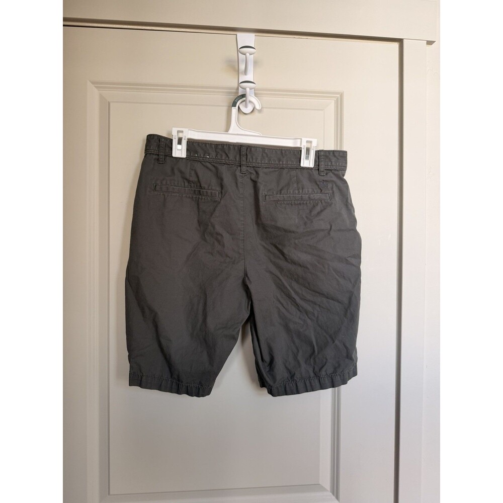 Men's Penguin Shorts Size 36 Dark Grey Flat Front 9" Inseam